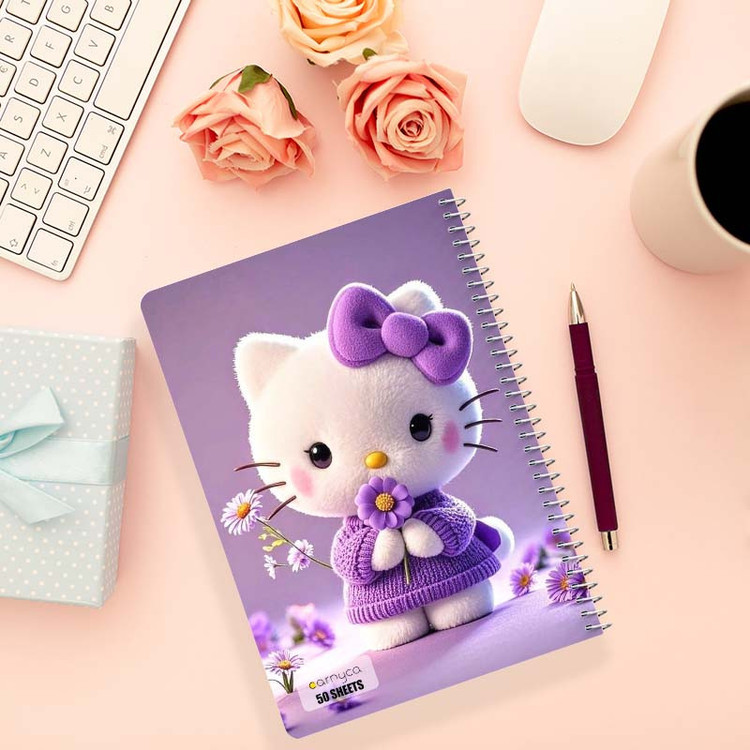 دفتر نقاشی 50 برگ کارنیکا طرح هلو کیتی hello kitty کد 65818 مجموعه 4 عددی