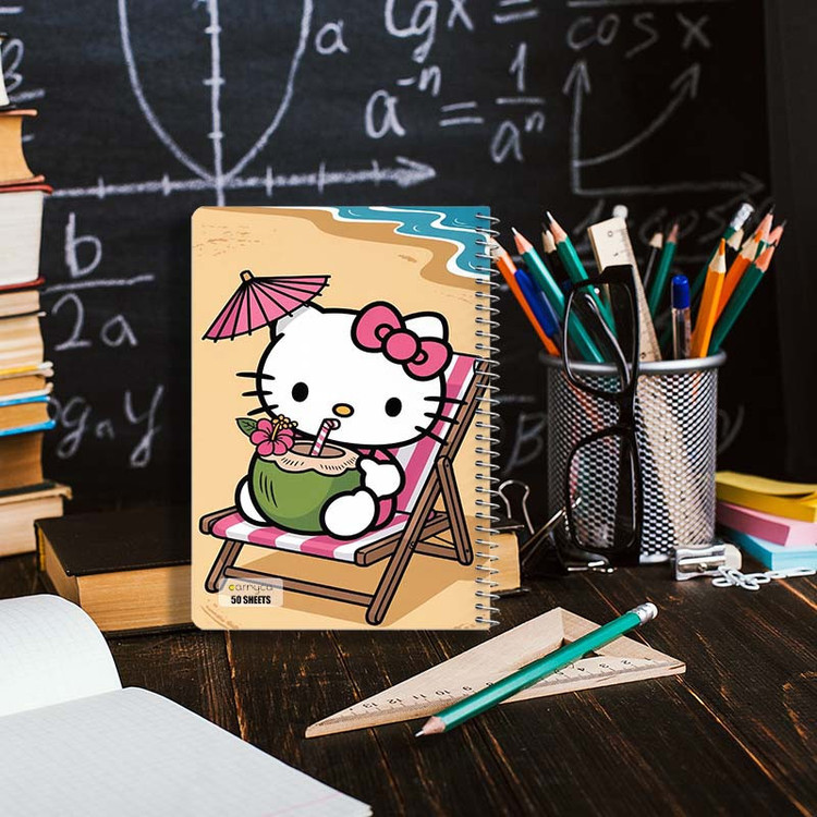 دفتر نقاشی 50 برگ کارنیکا طرح هلو کیتی hello kitty کد 65818 مجموعه 4 عددی