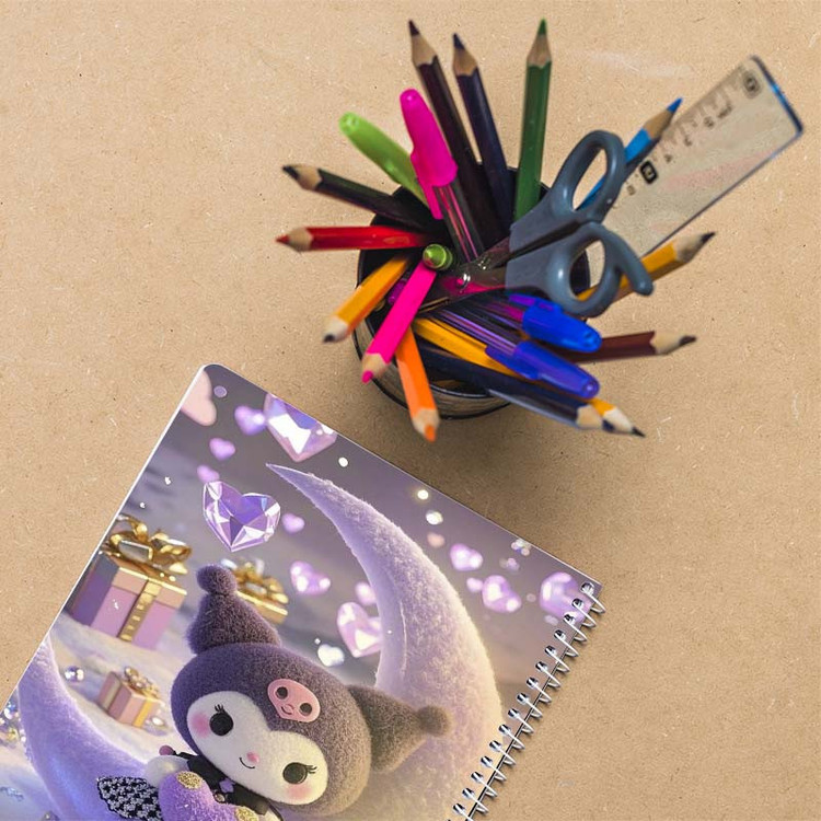 دفتر نقاشی 50 برگ کارنیکا طرح مای ملودی و کورومی My Melody & Kuromi کد 89053 مجموعه 4 عددی
