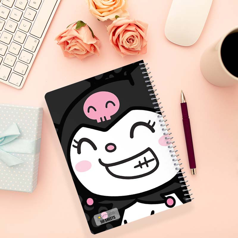دفتر نقاشی 50 برگ کارنیکا طرح مای ملودی و کورومی My Melody & Kuromi کد 89053 مجموعه 4 عددی