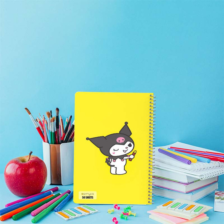دفتر نقاشی 50 برگ کارنیکا طرح مای ملودی و کورومی My Melody & Kuromi کد 74453 مجموعه 4 عددی