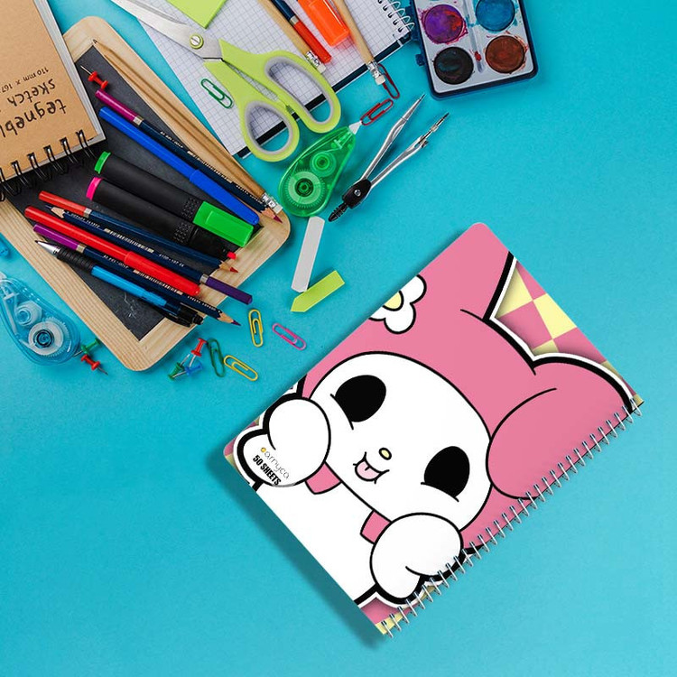 دفتر نقاشی 50 برگ کارنیکا طرح مای ملودی و کورومی My Melody & Kuromi کد 74453 مجموعه 4 عددی
