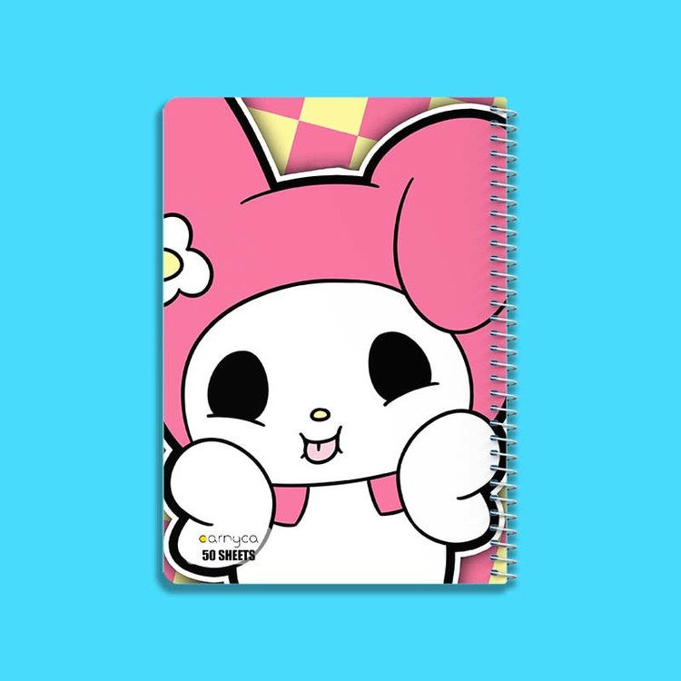 دفتر نقاشی 50 برگ کارنیکا طرح مای ملودی و کورومی My Melody & Kuromi کد 74453 مجموعه 4 عددی