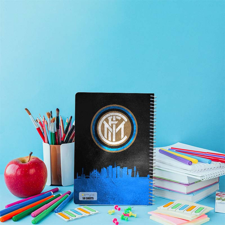دفتر نقاشی 50 برگ کارنیکا طرح اینتر میلان Inter Milan کد 63924 مجموعه 4 عددی