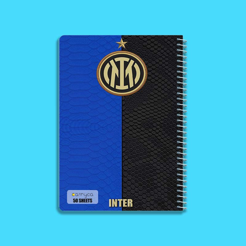 دفتر نقاشی 50 برگ کارنیکا طرح اینتر میلان Inter Milan کد 63924 مجموعه 4 عددی