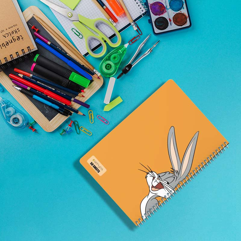 دفتر نقاشی 50 برگ کارنیکا طرح باگز بانی The Bugs Bunny کد 85541 مجموعه 4 عددی