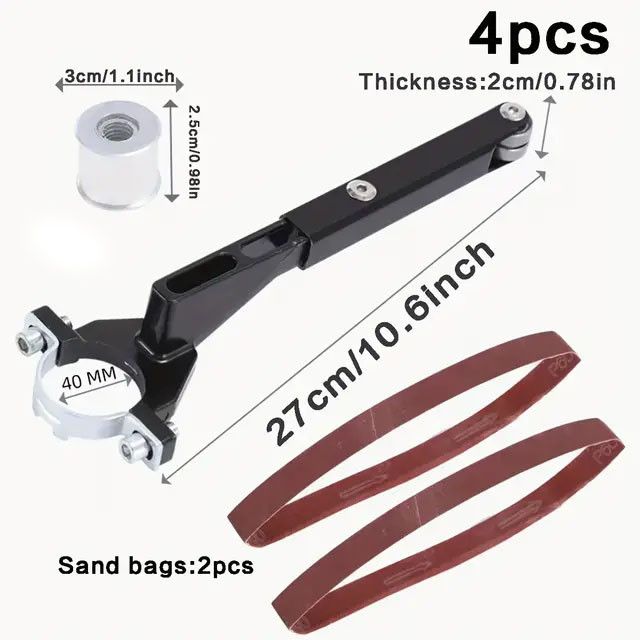 تبدیل مینی فرز به دستگاه سنباده زن نواری پروفشنال مدل BELT-SANDER-BRACKET