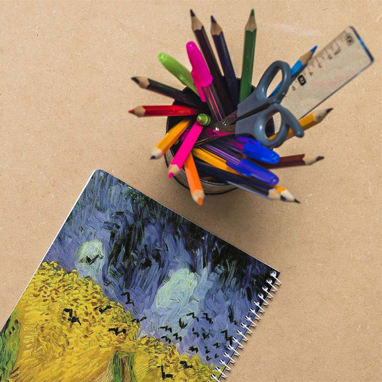 دفتر نقاشی 50 برگ کارنیکا طرح نقاشیهای ونگوگ Van Gogh Paintings کد 36171 مجموعه 4 عددی
