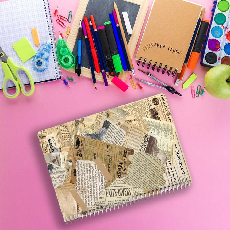 دفتر نقاشی 50 برگ کارنیکا طرح وینتج اسکرپ بوک Vintage Scrapbook کد 42408 مجموعه 4 عددی