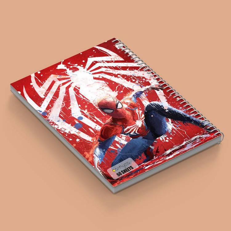 دفتر نقاشی 50 برگ کارنیکا طرح Man-مرد عنکبوتی Spider کد 18694 مجموعه 4 عددی