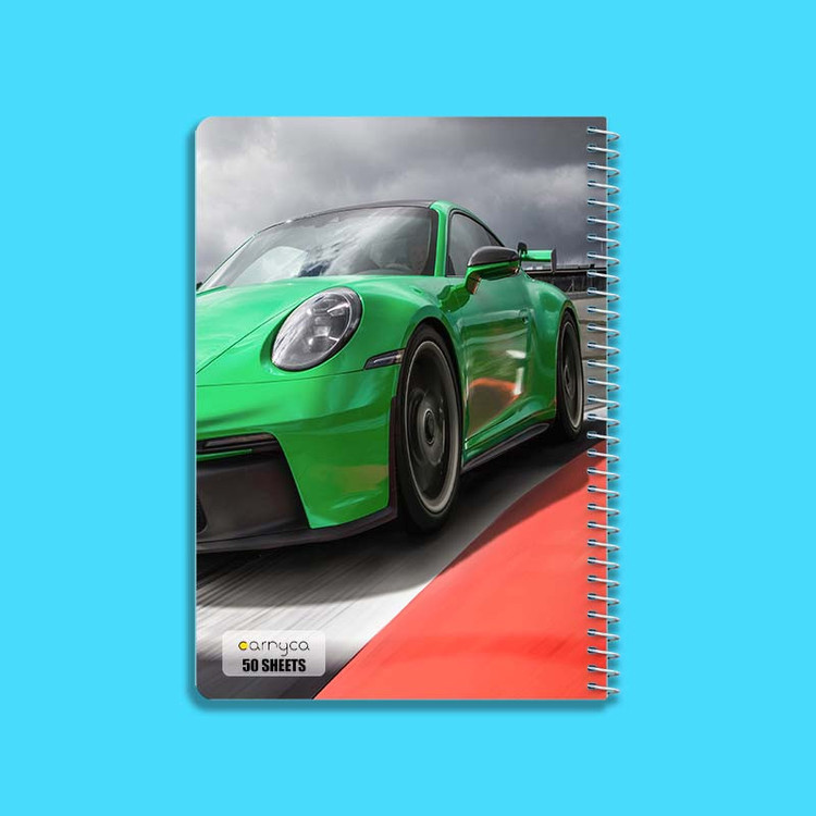 دفتر نقاشی 50 برگ کارنیکا طرح پورشه Porsche کد 13872 مجموعه 4 عددی