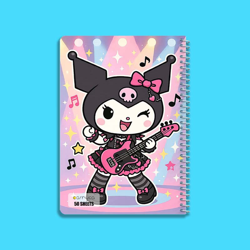 دفتر نقاشی 50 برگ کارنیکا طرح مای ملودی و کورومی My Melody & Kuromi کد 25782 مجموعه 4 عددی