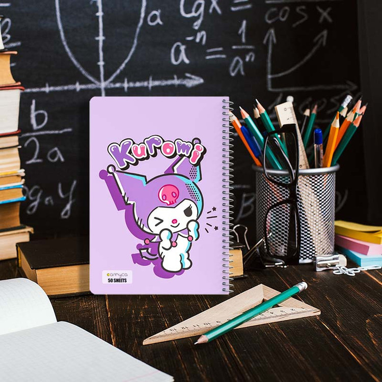 دفتر نقاشی 50 برگ کارنیکا طرح مای ملودی و کورومی My Melody & Kuromi کد 25782 مجموعه 4 عددی