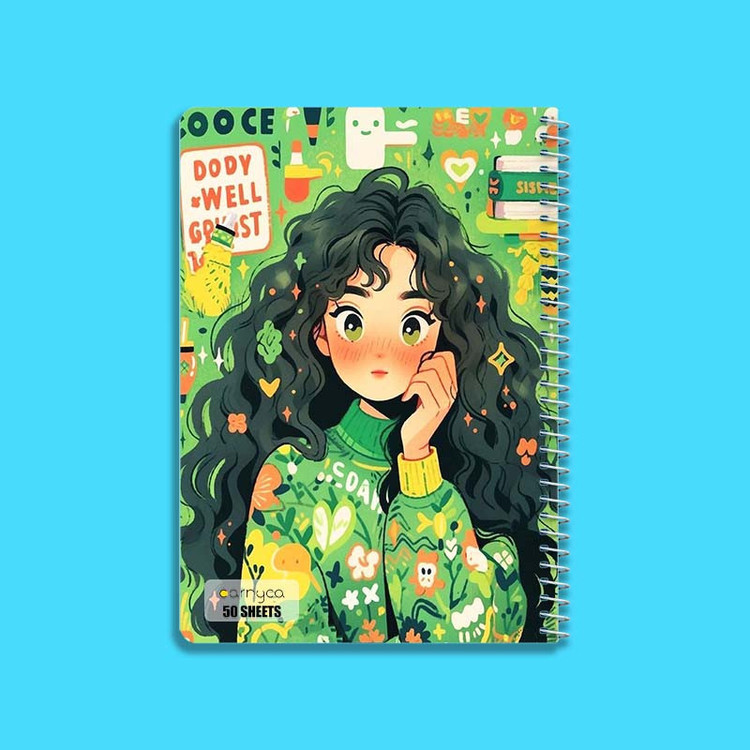 دفتر نقاشی 50 برگ کارنیکا طرح دختر فانتزی Fantasy Girl کد 12048 مجموعه 4 عددی