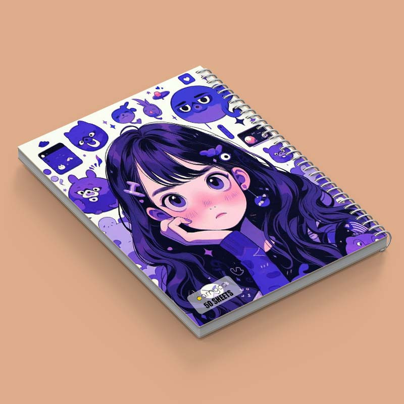 دفتر نقاشی 50 برگ کارنیکا طرح دختر فانتزی Fantasy Girl کد 12048 مجموعه 4 عددی