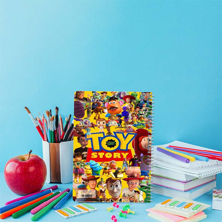 دفتر نقاشی 50 برگ کارنیکا طرح داستان اسباببازی Toy Story کد 20786 مجموعه 4 عددی