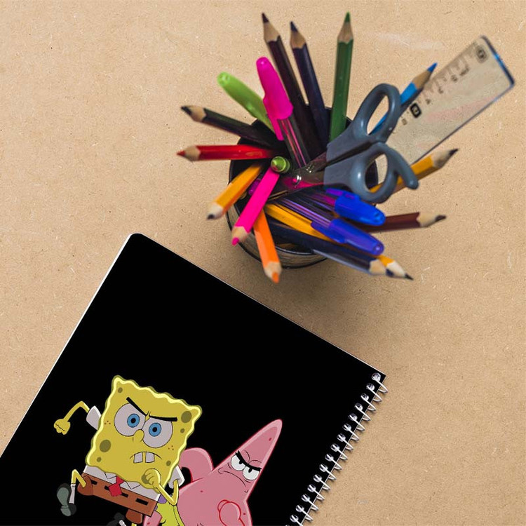 دفتر نقاشی 50 برگ کارنیکا طرح spong bob کد 73430 مجموعه 4 عددی