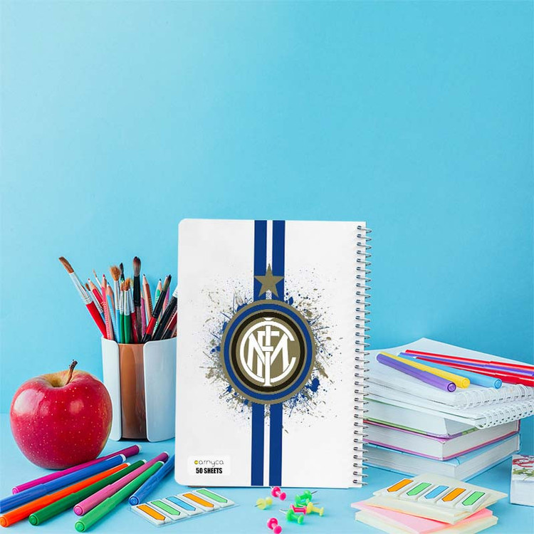 دفتر نقاشی 50 برگ کارنیکا طرح اینتر میلان Inter Milan کد 60571 مجموعه 4 عددی