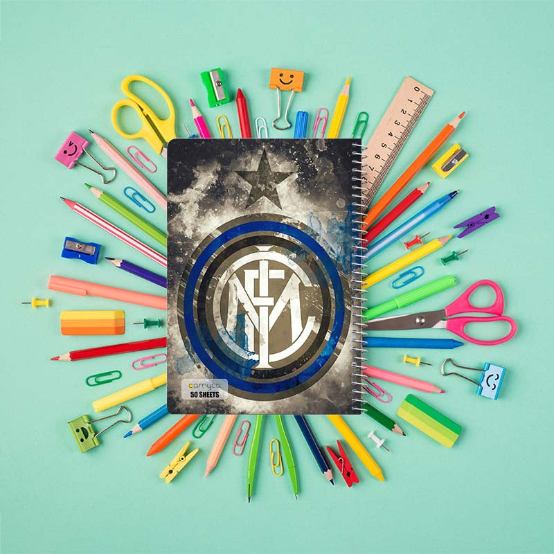 دفتر نقاشی 50 برگ کارنیکا طرح اینتر میلان Inter Milan کد 60571 مجموعه 4 عددی