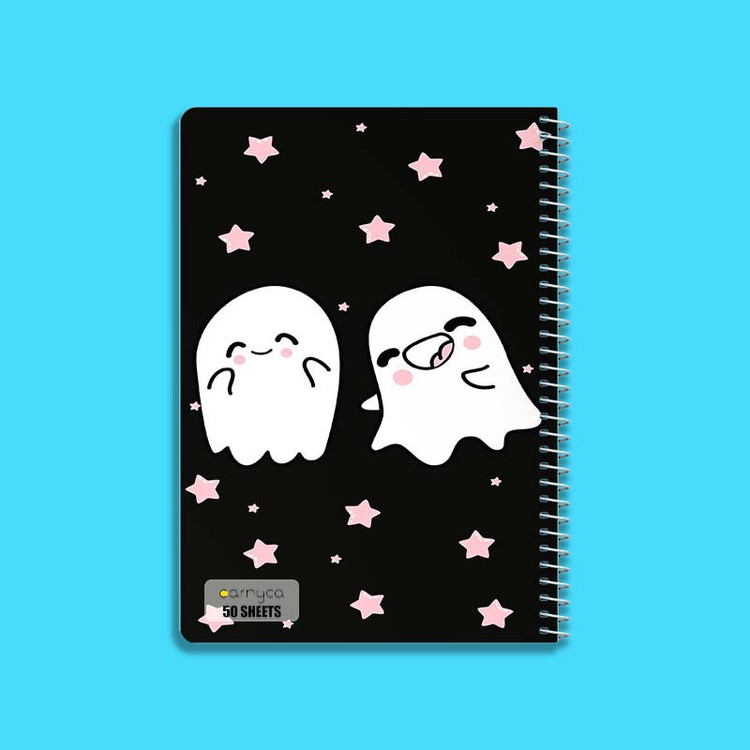 دفتر نقاشی 50 برگ کارنیکا طرح روح کیوت Cute Ghost کد 12818 مجموعه 4 عددی