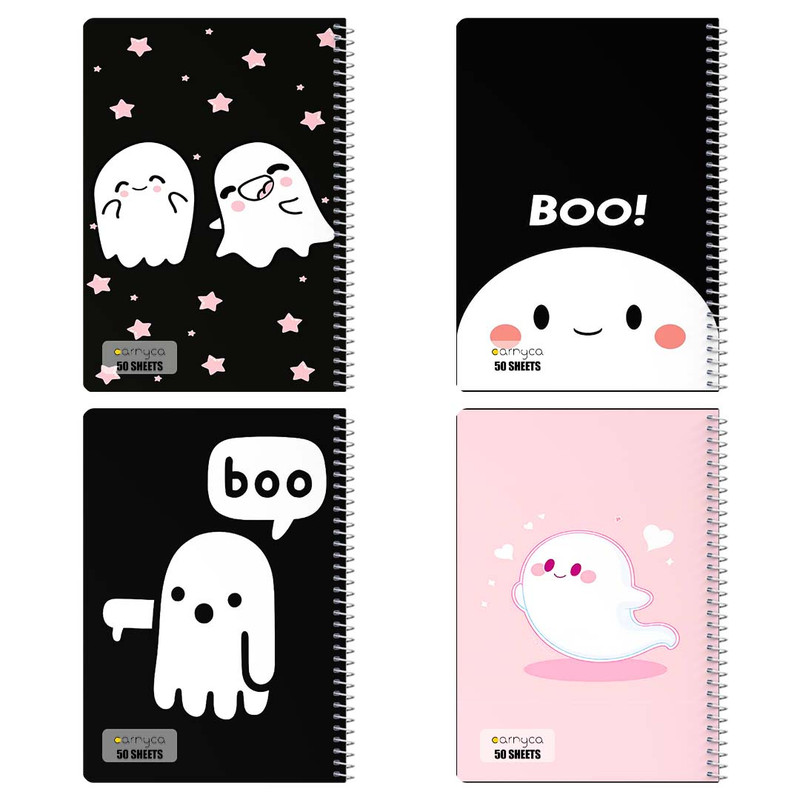 دفتر نقاشی 50 برگ کارنیکا طرح روح کیوت Cute Ghost کد 12818 مجموعه 4 عددی