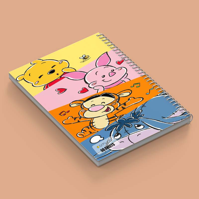 دفتر نقاشی 50 برگ کارنیکا طرح وینی خرسه Winnie the Pooh کد 62917 مجموعه 4 عددی