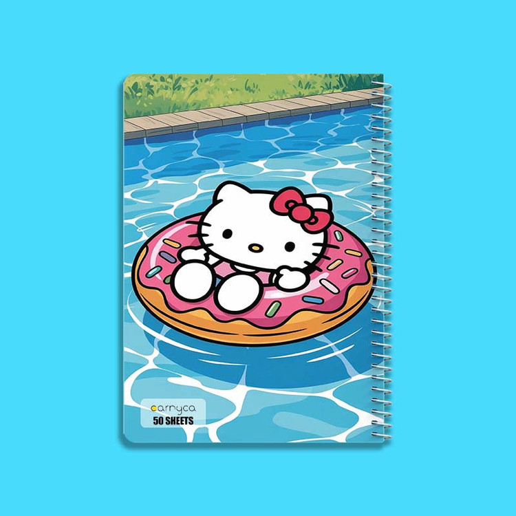 دفتر نقاشی 50 برگ کارنیکا طرح هلو کیتی hello kitty کد 14716 مجموعه 4 عددی