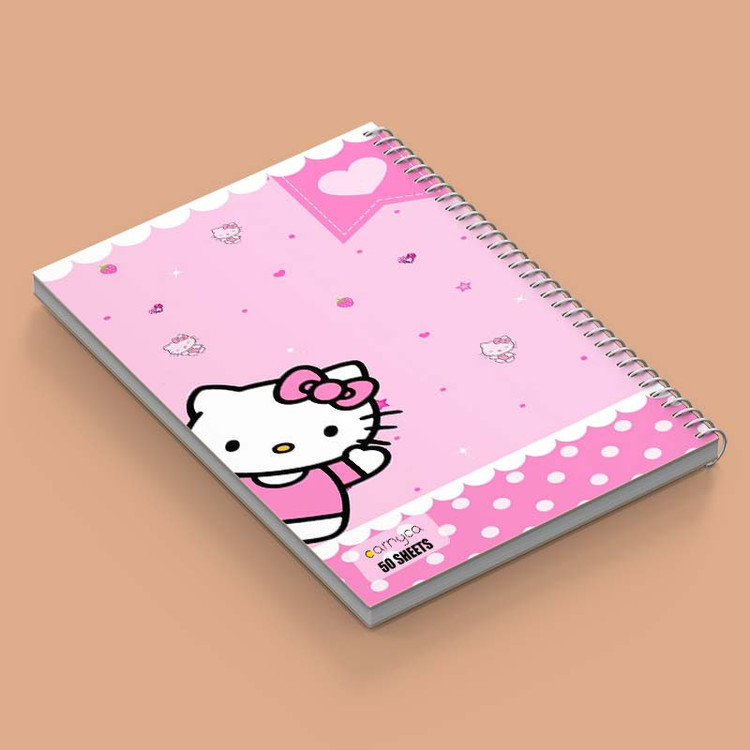 دفتر نقاشی 50 برگ کارنیکا طرح هلو کیتی hello kitty کد 14716 مجموعه 4 عددی
