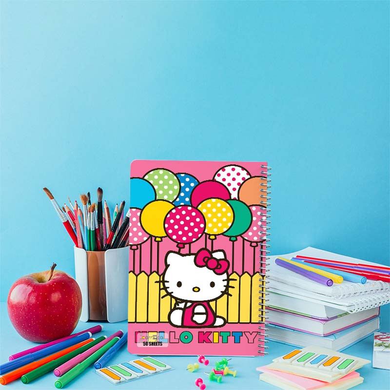 دفتر نقاشی 50 برگ کارنیکا طرح هلو کیتی hello kitty کد 14716 مجموعه 4 عددی
