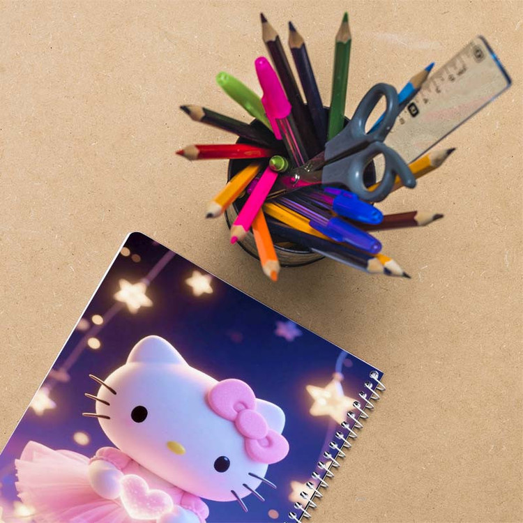 دفتر نقاشی 50 برگ کارنیکا طرح هلو کیتی hello kitty کد 14716 مجموعه 4 عددی