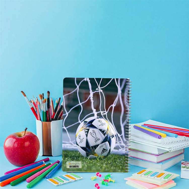 دفتر نقاشی 50 برگ کارنیکا طرح عاشق فوتبال Football Lover کد 73970 مجموعه 4 عددی