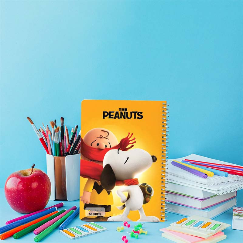 دفتر نقاشی 50 برگ کارنیکا طرح فیلم بادامزمینیها The Peanuts کد 48567 مجموعه 4 عددی