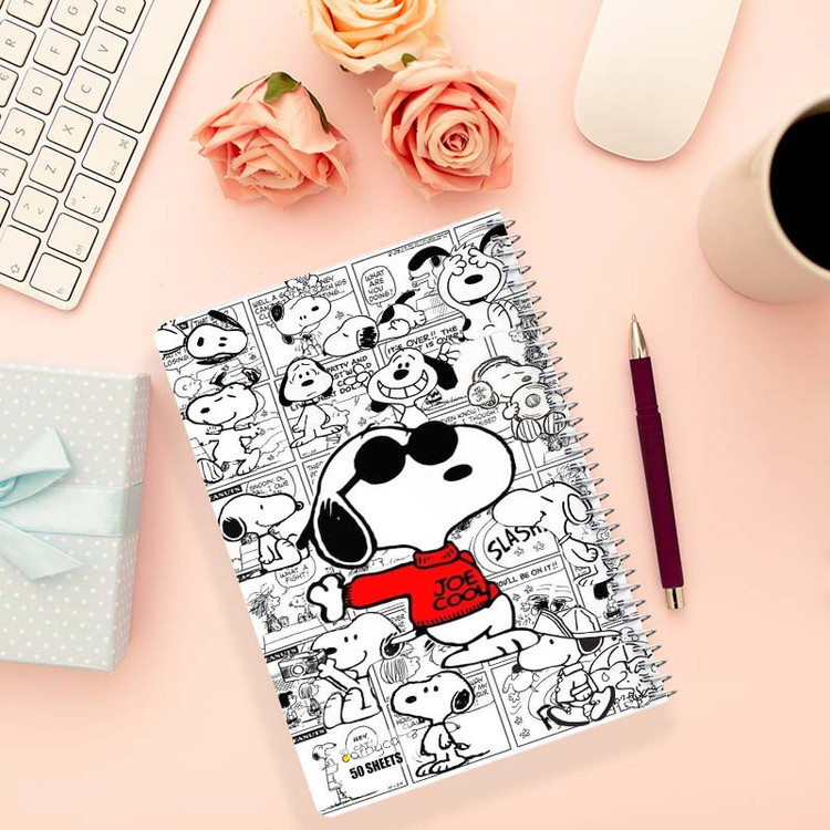 دفتر نقاشی 50 برگ کارنیکا طرح فیلم بادامزمینیها The Peanuts کد 48567 مجموعه 4 عددی