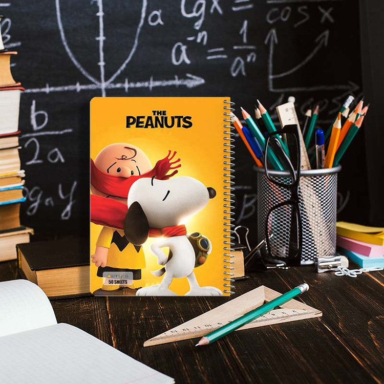 دفتر نقاشی 50 برگ کارنیکا طرح فیلم بادامزمینیها The Peanuts کد 48567 مجموعه 4 عددی