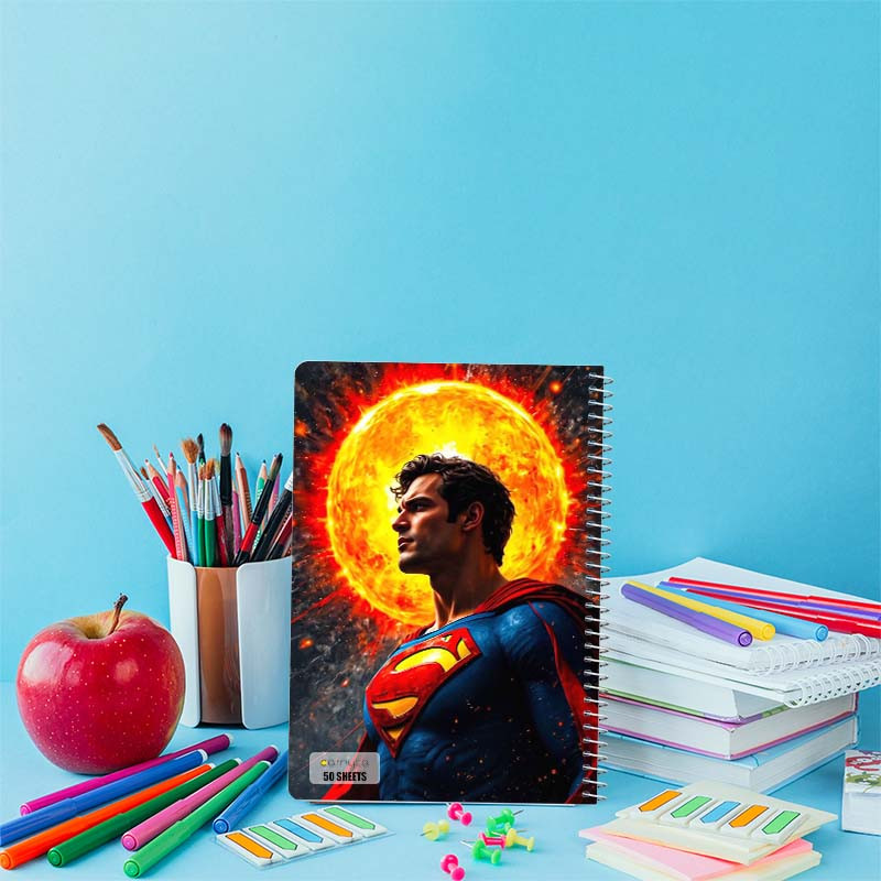 دفتر نقاشی 50 برگ کارنیکا طرح سوپرمن Superman کد 66745 مجموعه 4 عددی