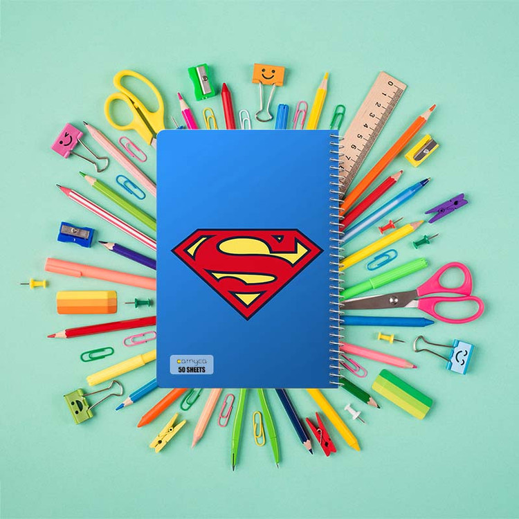 دفتر نقاشی 50 برگ کارنیکا طرح سوپرمن Superman کد 66745 مجموعه 4 عددی