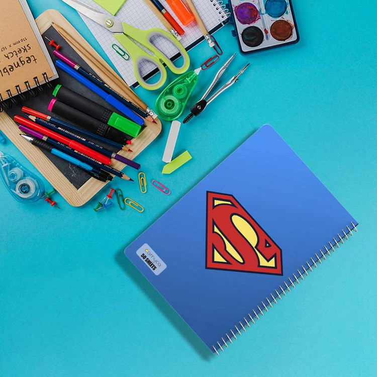 دفتر نقاشی 50 برگ کارنیکا طرح سوپرمن Superman کد 66745 مجموعه 4 عددی
