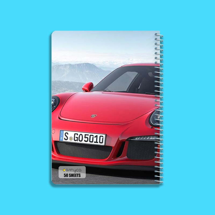دفتر نقاشی 50 برگ کارنیکا طرح پورشه Porsche کد 84242 مجموعه 4 عددی