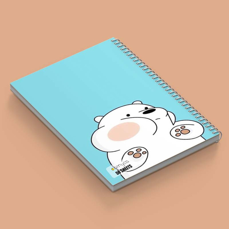 دفتر نقاشی 50 برگ کارنیکا طرح سه خرس کله پوک We Bare Bears کد 56591 مجموعه 4 عددی