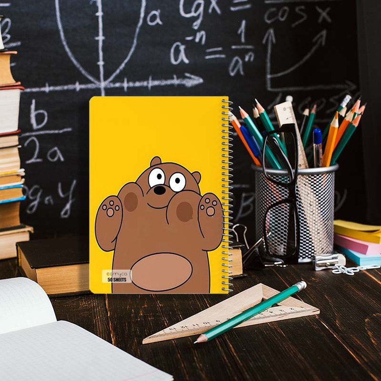 دفتر نقاشی 50 برگ کارنیکا طرح سه خرس کله پوک We Bare Bears کد 56591 مجموعه 4 عددی