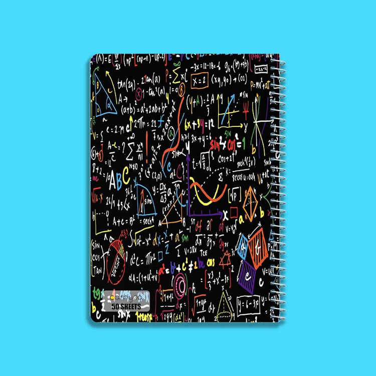 دفتر نقاشی 50 برگ کارنیکا طرح ریاضیات Mathematics کد 75204 مجموعه 4 عددی