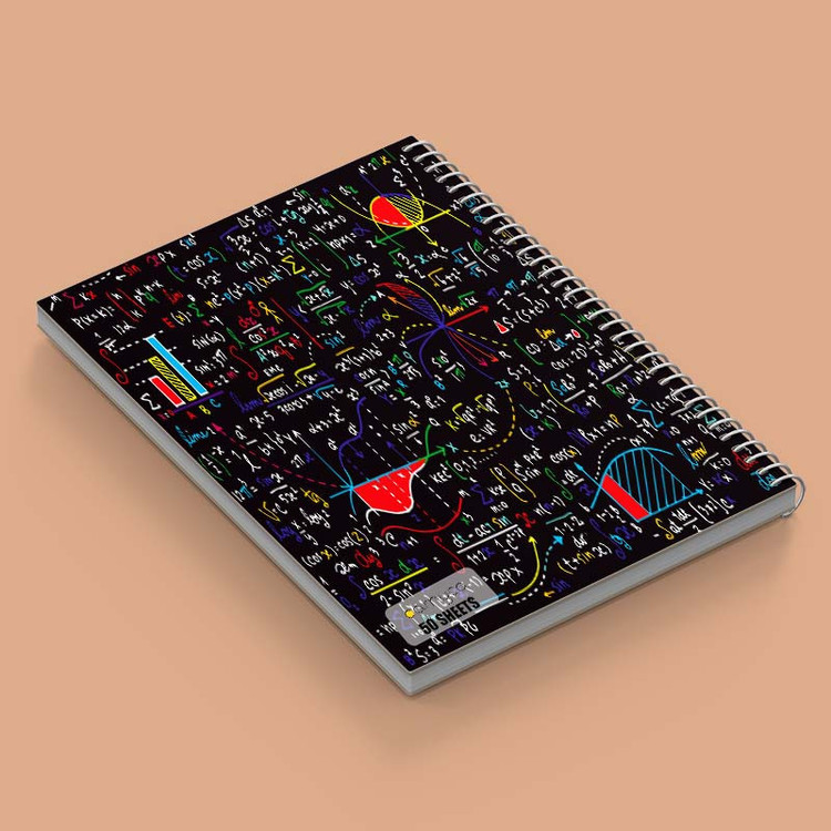 دفتر نقاشی 50 برگ کارنیکا طرح ریاضیات Mathematics کد 75204 مجموعه 4 عددی