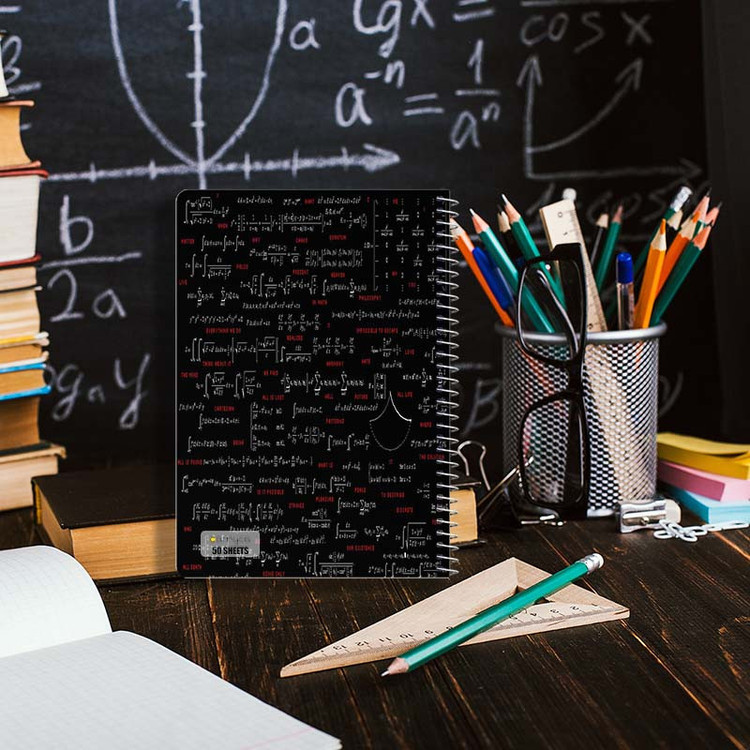دفتر نقاشی 50 برگ کارنیکا طرح ریاضیات Mathematics کد 75204 مجموعه 4 عددی