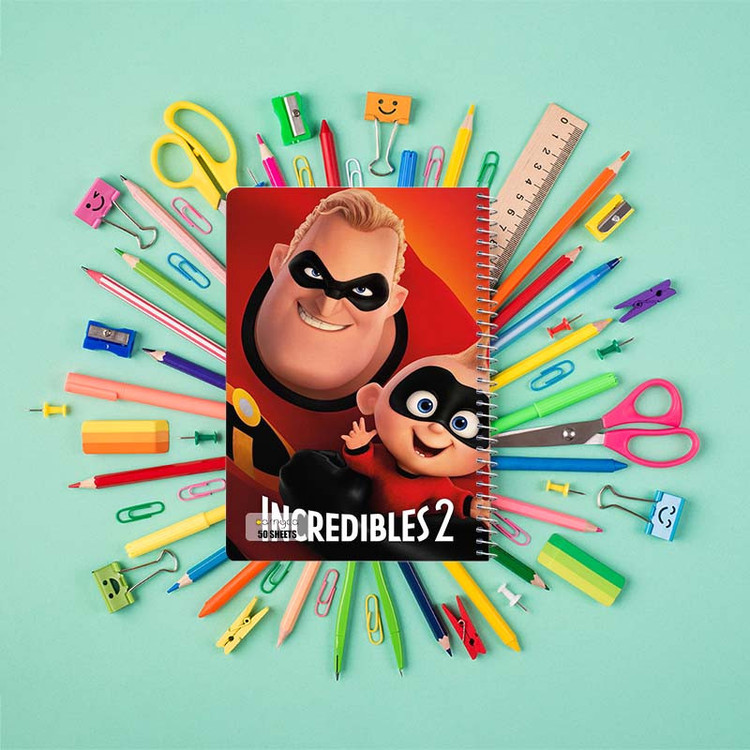 دفتر نقاشی 50 برگ کارنیکا طرح شگفتانگیزان The Incredibles کد 70225 مجموعه 4 عددی