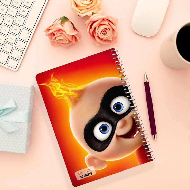 دفتر نقاشی 50 برگ کارنیکا طرح شگفتانگیزان The Incredibles کد 70225 مجموعه 4 عددی
