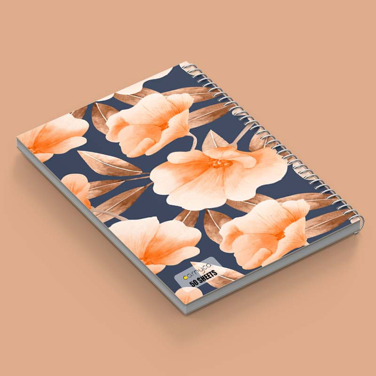 دفتر نقاشی 50 برگ کارنیکا طرح پترن گلدار Floral Pattern کد 38186 مجموعه 4 عددی
