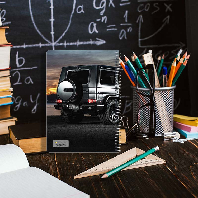 دفتر نقاشی 50 برگ کارنیکا طرح مرسدس‑ا ام جی G۶۳ Mercedes‑AMG G63 کد 29813 مجموعه 4 عددی