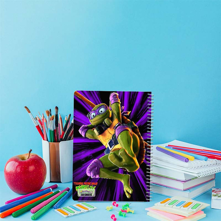 دفتر نقاشی 50 برگ کارنیکا طرح Teenage Mutant Ninja Turtles کد 15711 مجموعه 4 عددی
