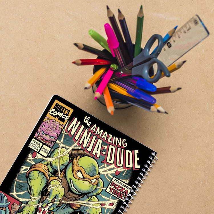 دفتر نقاشی 50 برگ کارنیکا طرح Teenage Mutant Ninja Turtles کد 15711 مجموعه 4 عددی