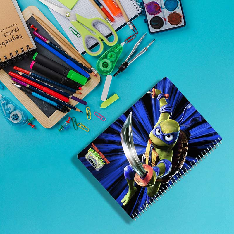 دفتر نقاشی 50 برگ کارنیکا طرح Teenage Mutant Ninja Turtles کد 15711 مجموعه 4 عددی